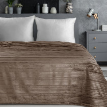 Deka NINA 200x220 flano tmavobežová